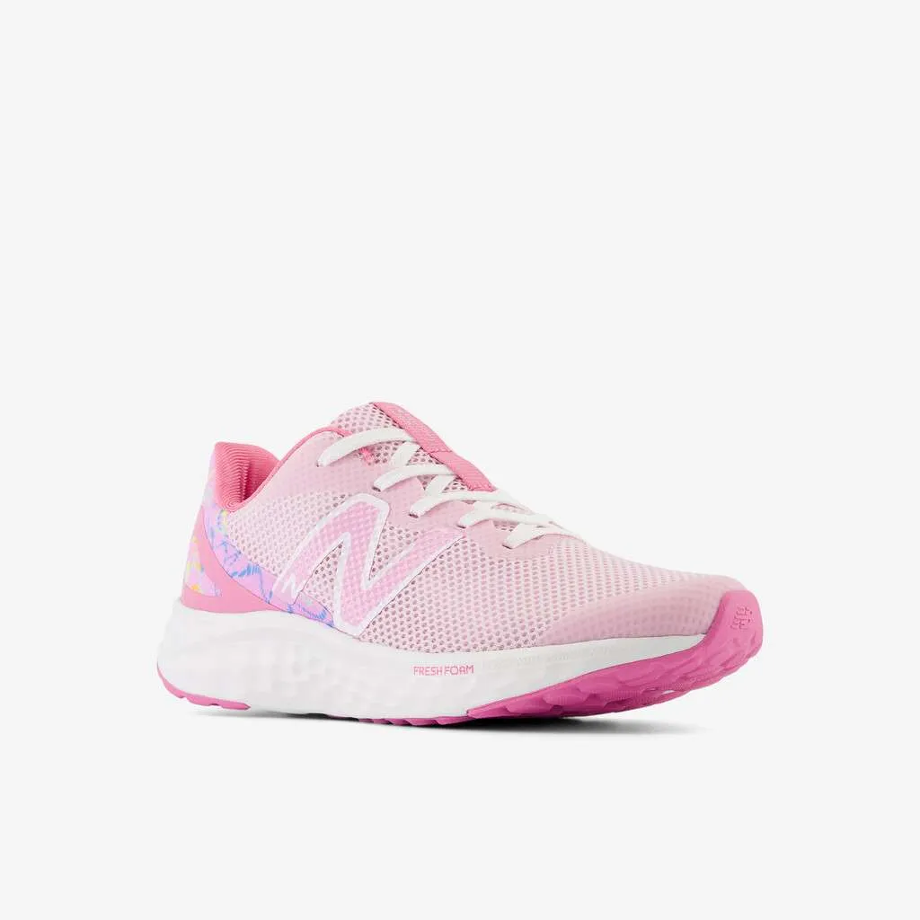 NEW BALANCE JUNIOR ARISHI V4 RASBERRY PINK/WHITE RUNNING SHOE