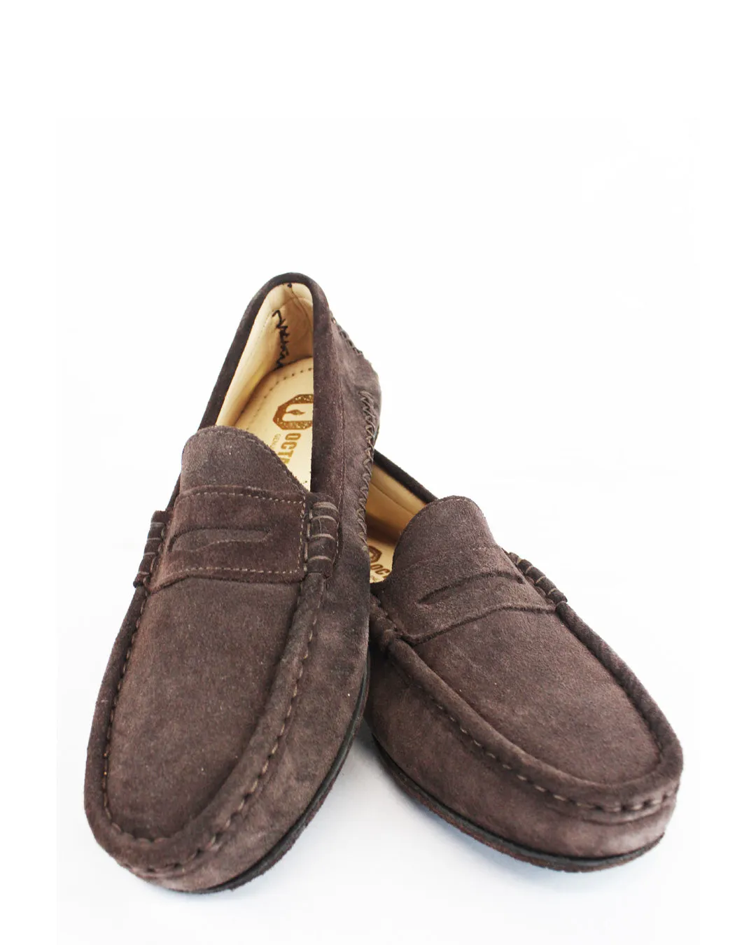 OCTANE CARVELLA CHOC SUEDE MOCCASSIN