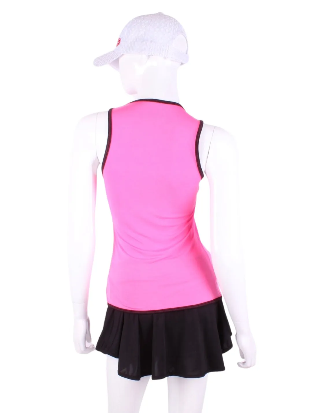 Pink Straight Back Vee Tank