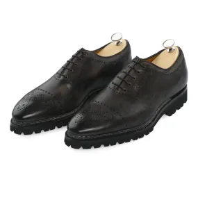 "Brera" Five-Eyelet Oxford with Perforated Cap Toe and Medallion