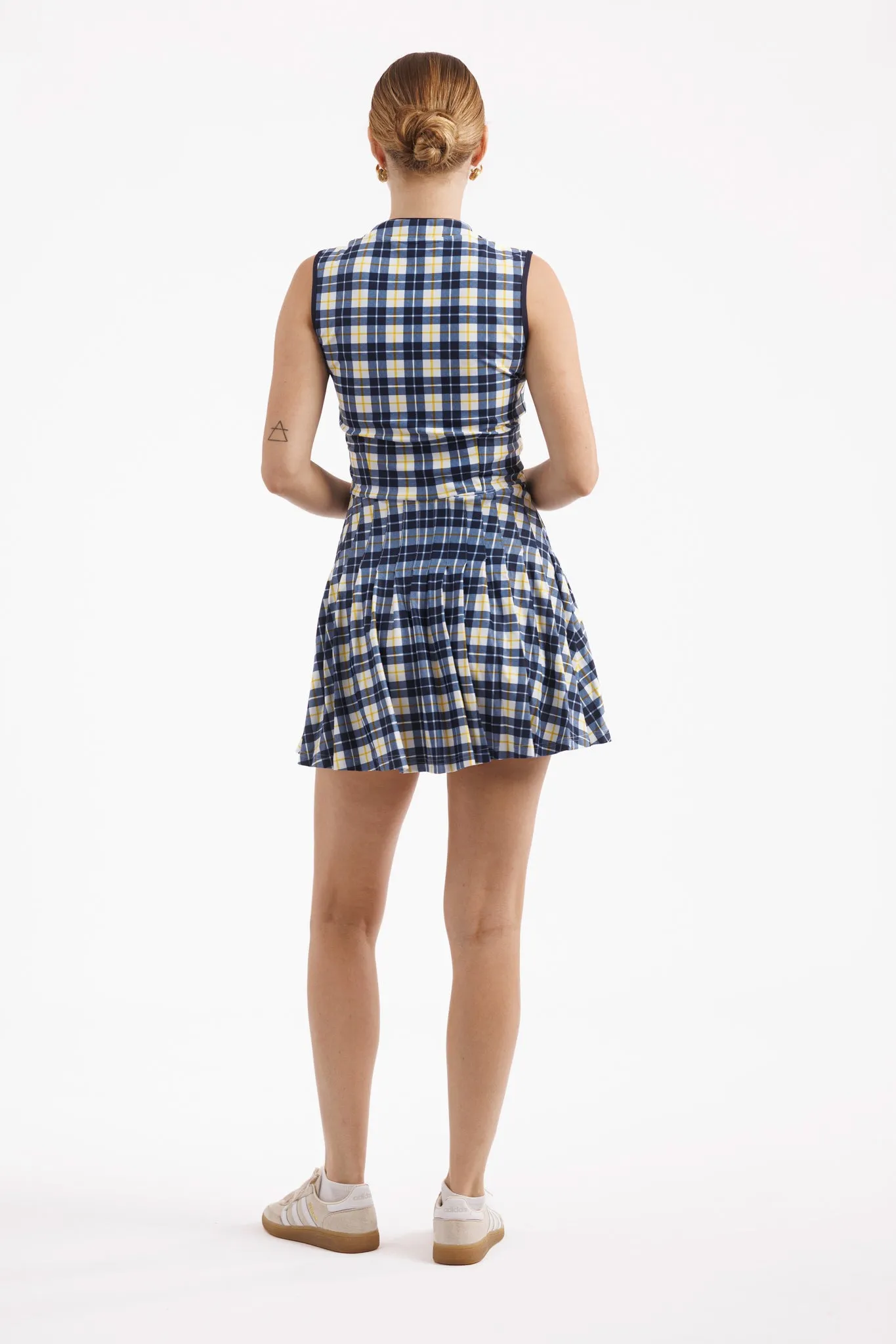 Tailgate Collection Mackenzie Dress - Michigan Plaid