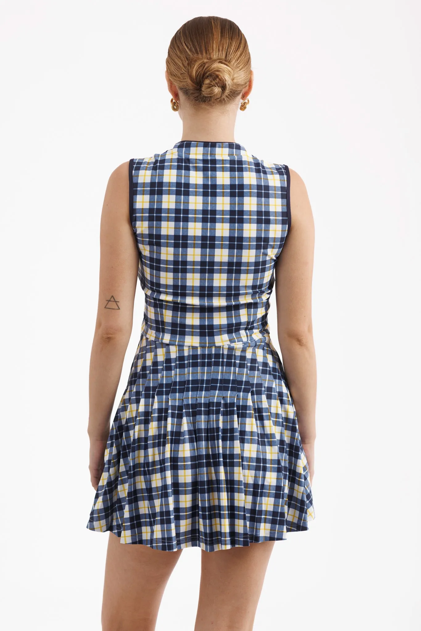 Tailgate Collection Mackenzie Dress - Michigan Plaid