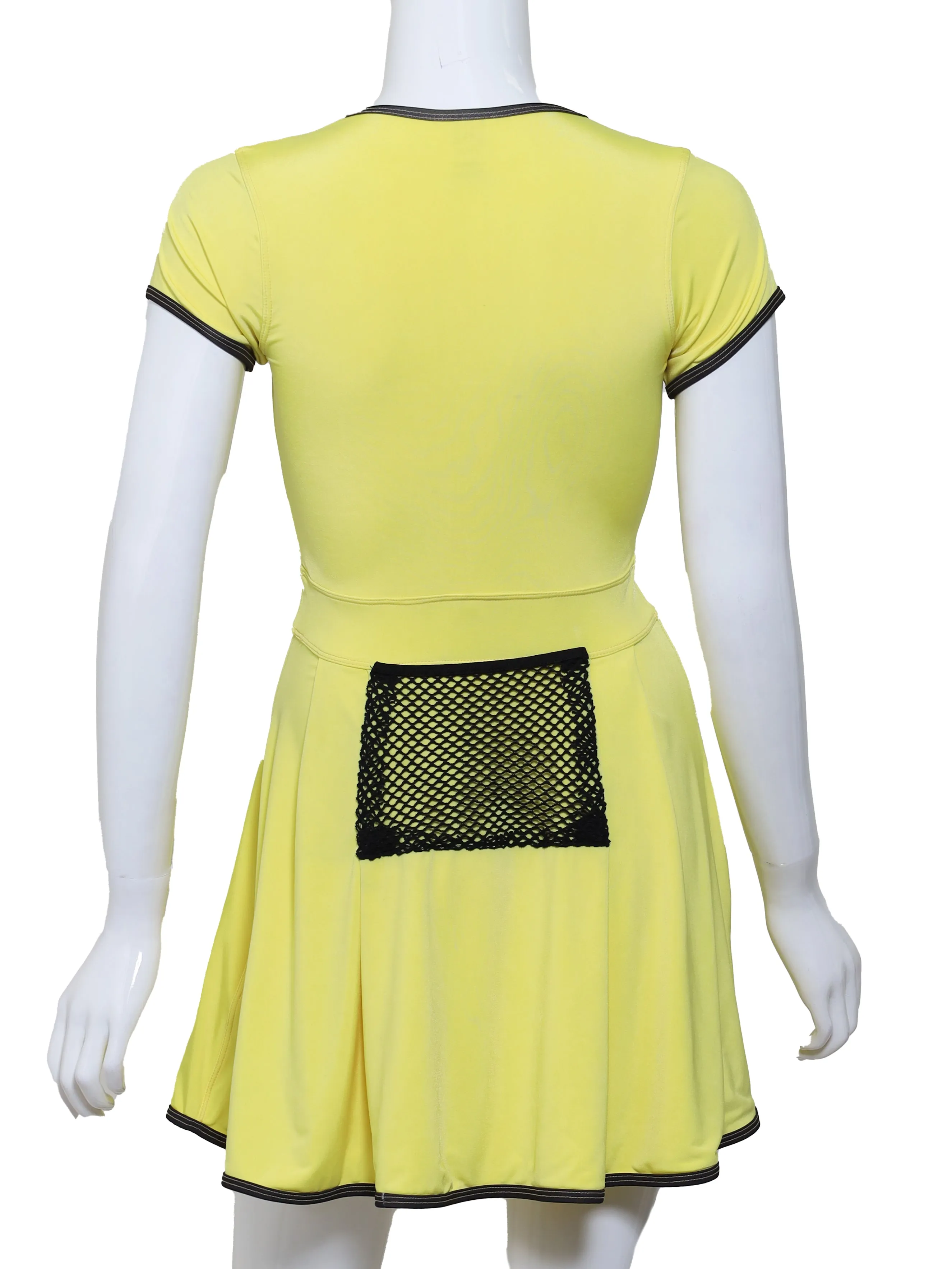 The Adeline Court To Cocktail Dress Tennis Ball Yellow