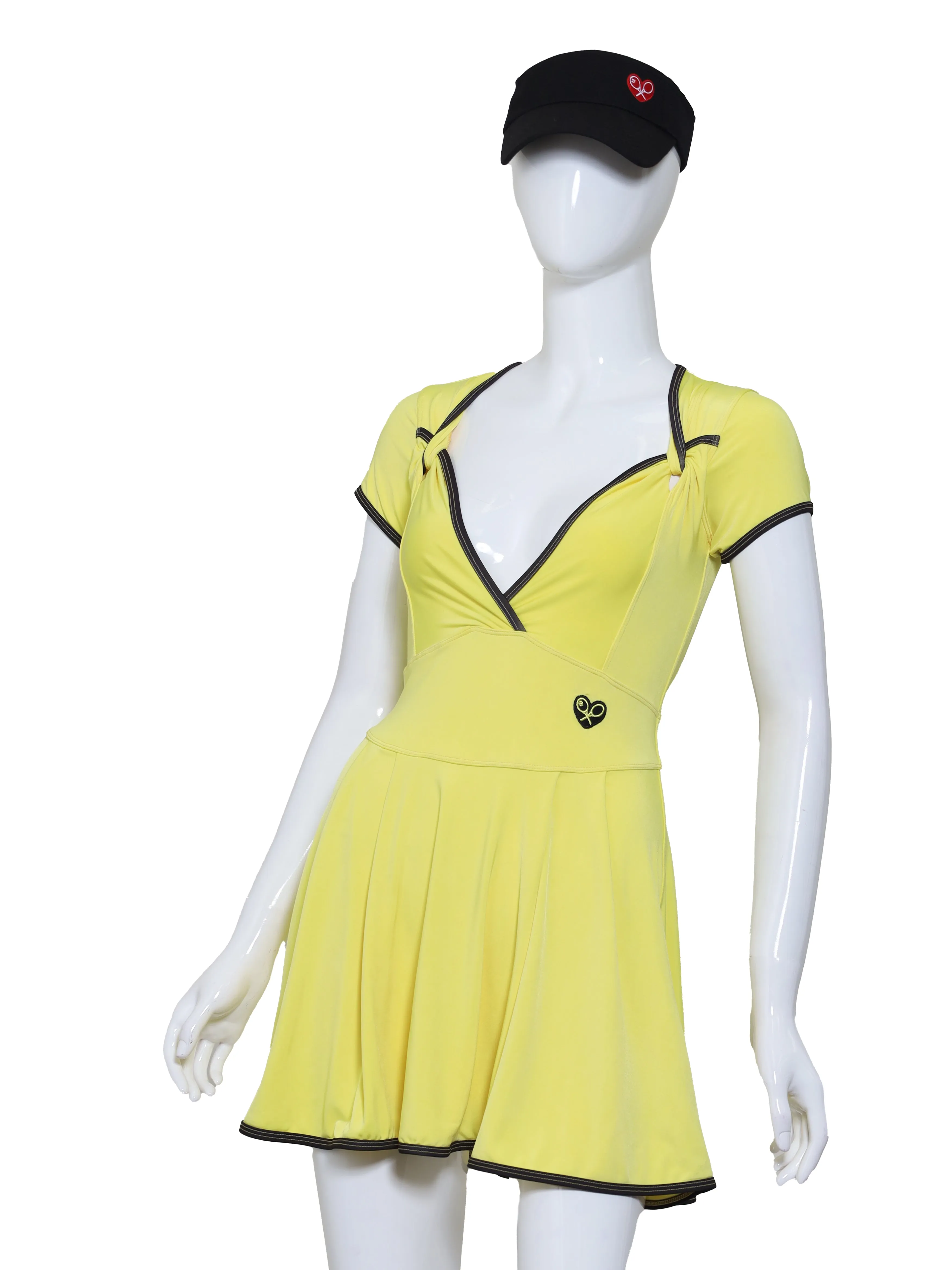 The Adeline Court To Cocktail Dress Tennis Ball Yellow