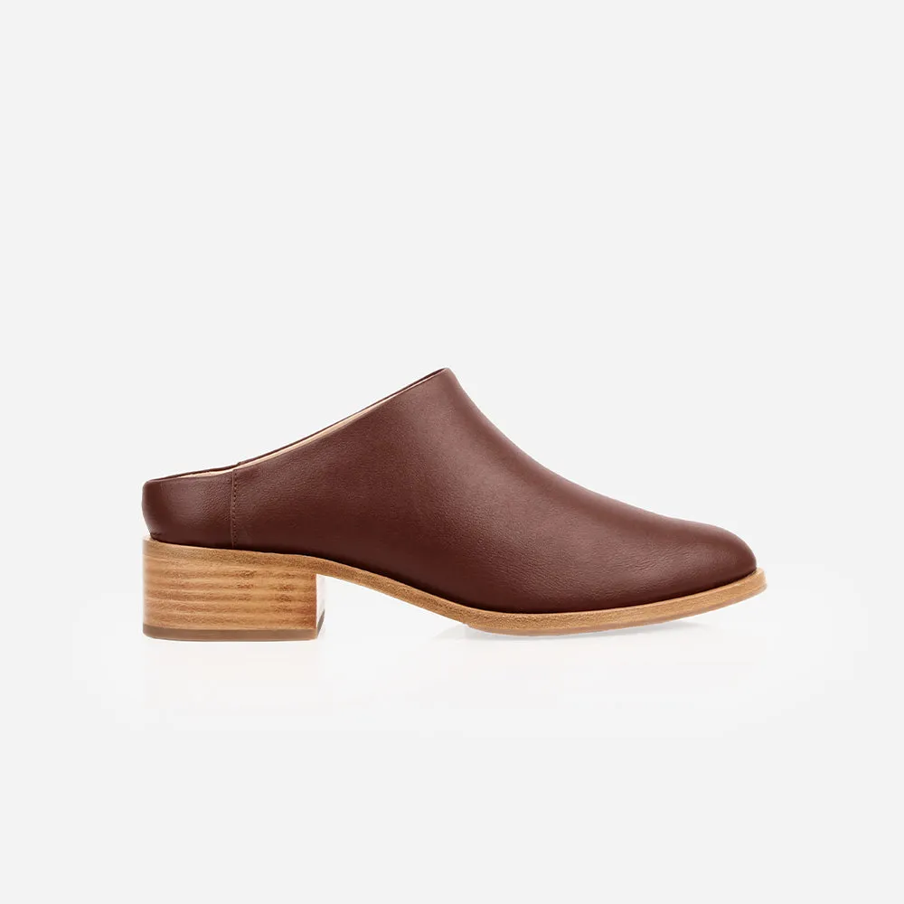 The Low Down Heeled Mule Redwood