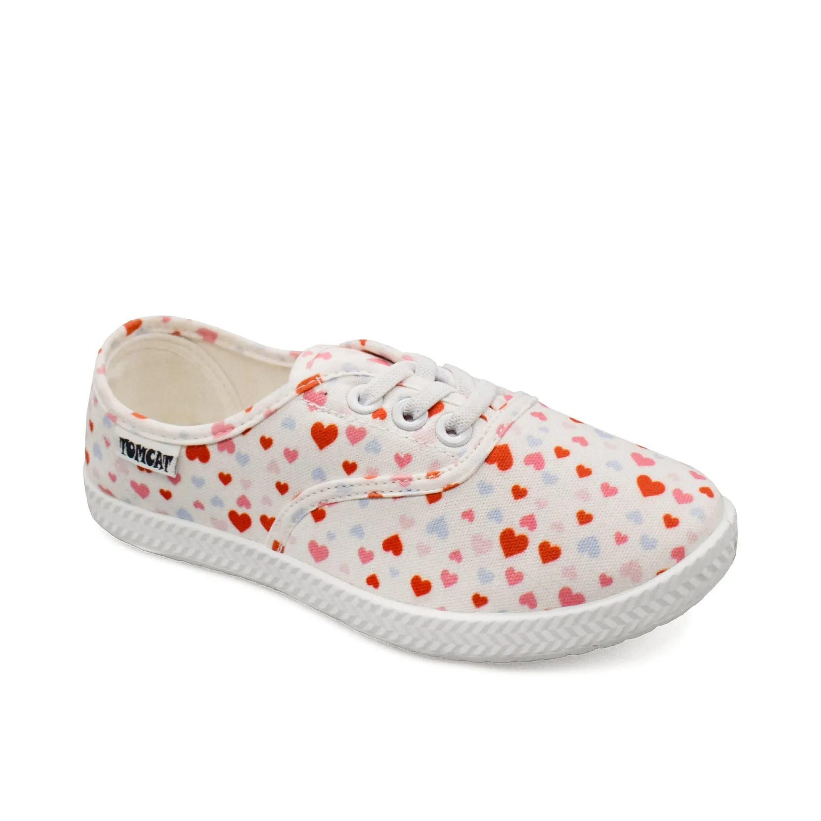 Tomcat Hearts Canvas Shoes - White