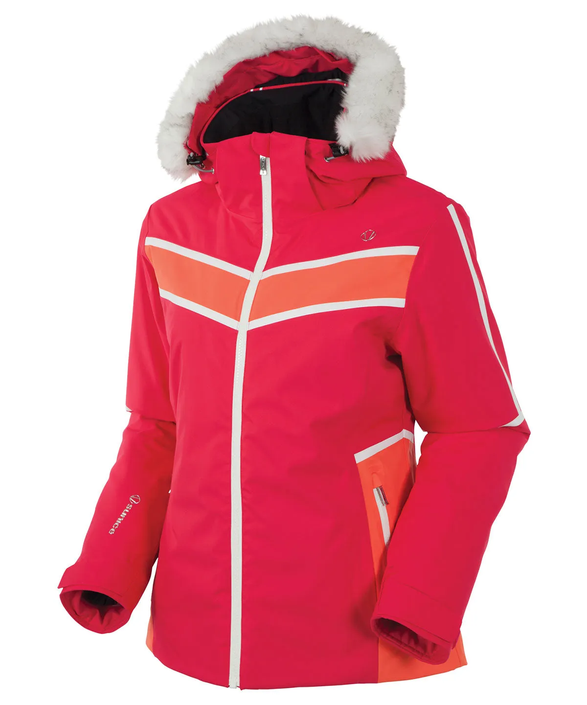 Women's Jenna Waterproof Insulated Stretch Jacket with Removable Faux Fur Ruff